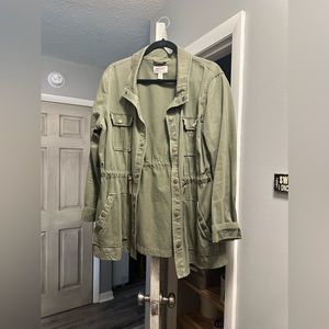 Army green utility style jacket